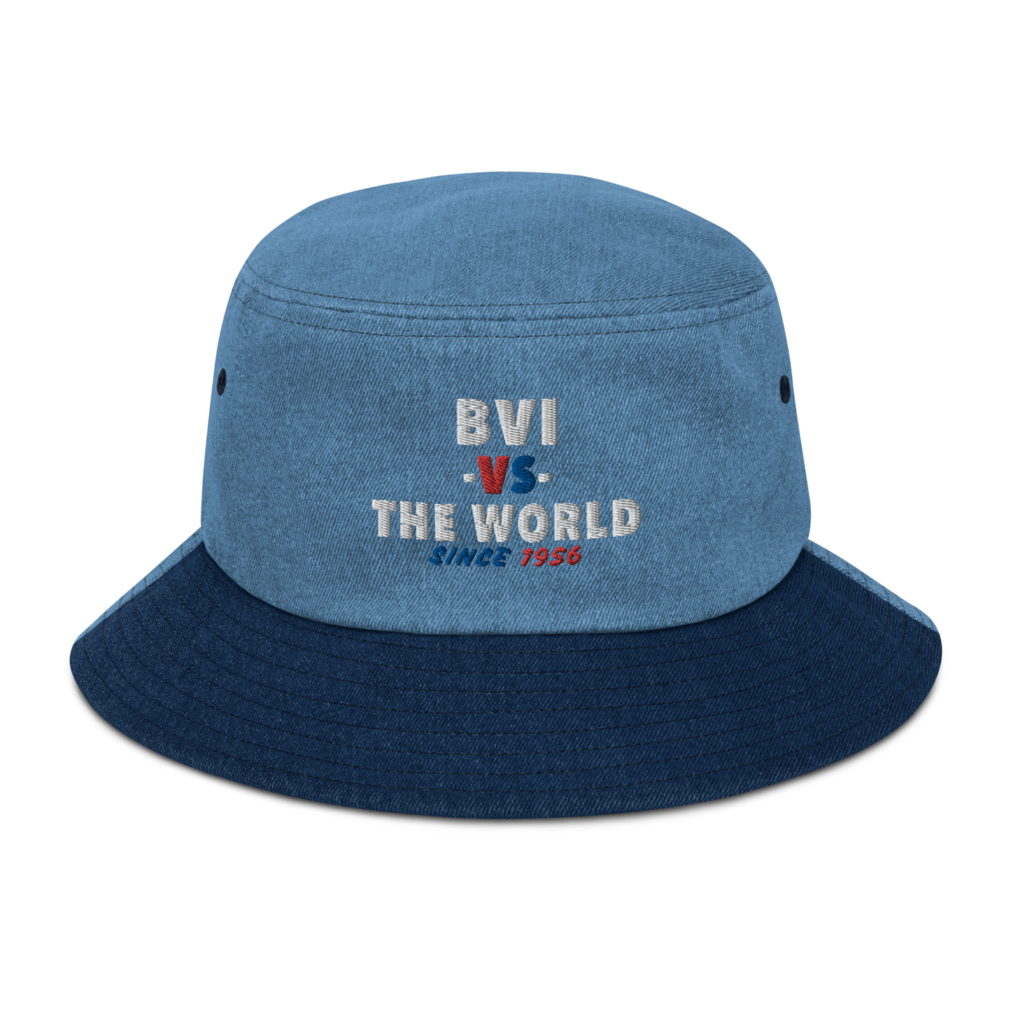 BVI -vs- The World Denim bucket hat