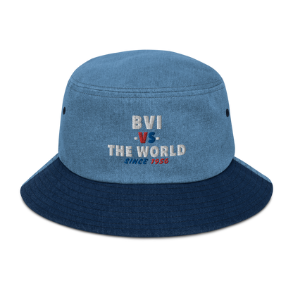 BVI -vs- The World Denim bucket hat