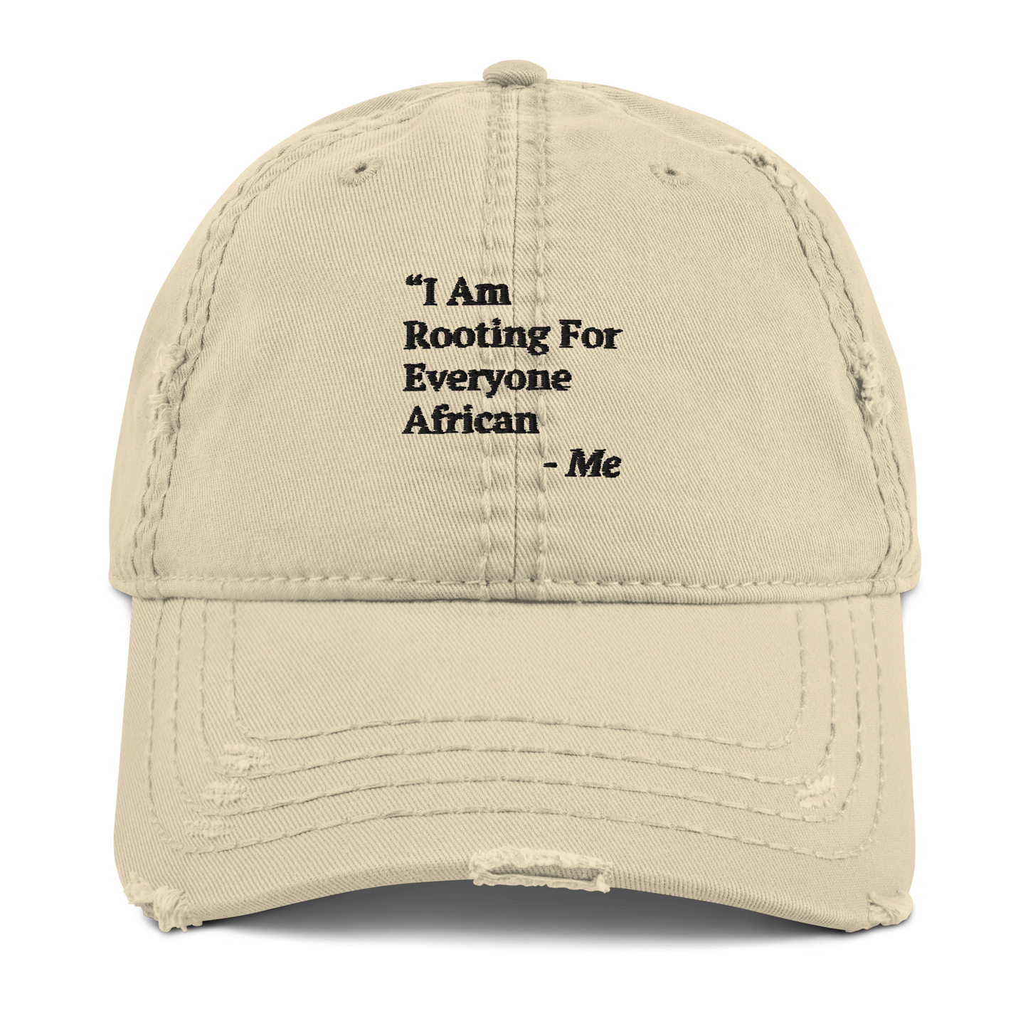 I Am Rooting: African Distressed Dad Hat