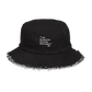 I Am Rooting: West Indian Distressed denim bucket hat