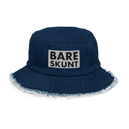 Bare Skunt Distressed denim bucket hat