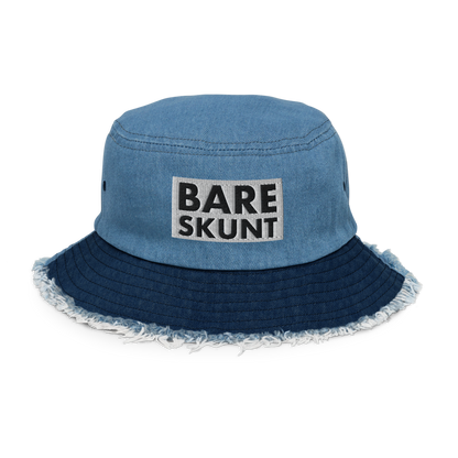 Bare Skunt Distressed denim bucket hat