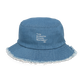 I Am Rooting: West Indian Distressed denim bucket hat
