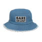 Bare Skunt Distressed denim bucket hat