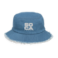 Soca Lover Distressed denim bucket hat