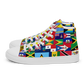 West Indian Flag Men’s high top canvas shoes