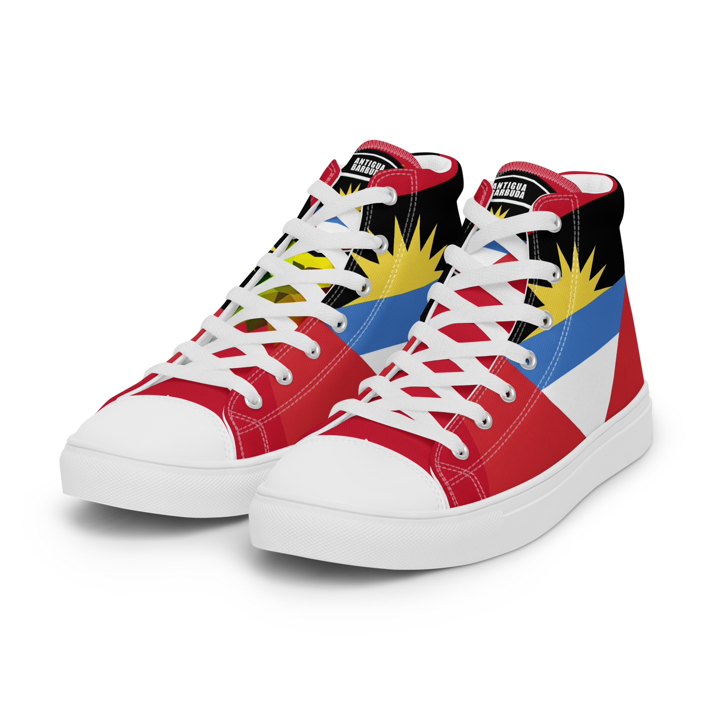 Antigua & Barbuda Men’s high top canvas shoes