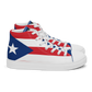 Puerto Rico Men’s high top canvas shoes