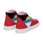 Antigua & Barbuda Men’s high top canvas shoes