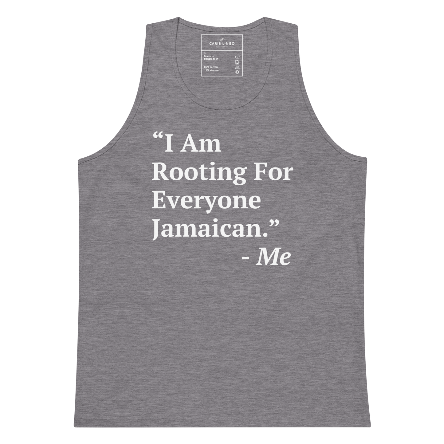 I Am Rooting: Jamaica Men’s premium tank top