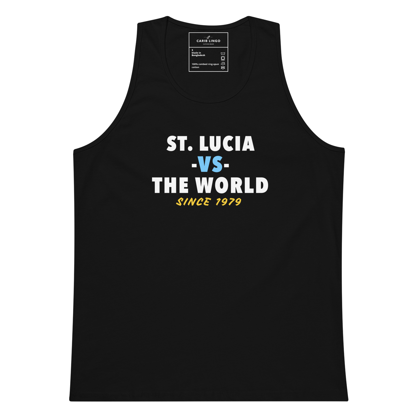 St. Lucia -vs- The World Men’s premium tank top