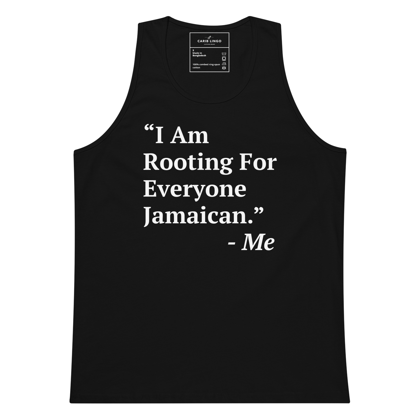 I Am Rooting: Jamaica Men’s premium tank top