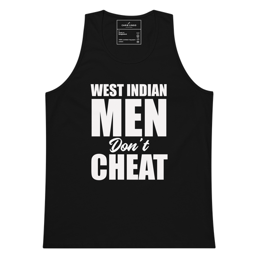West Indian Men Don't Cheat Men’s premium tank top