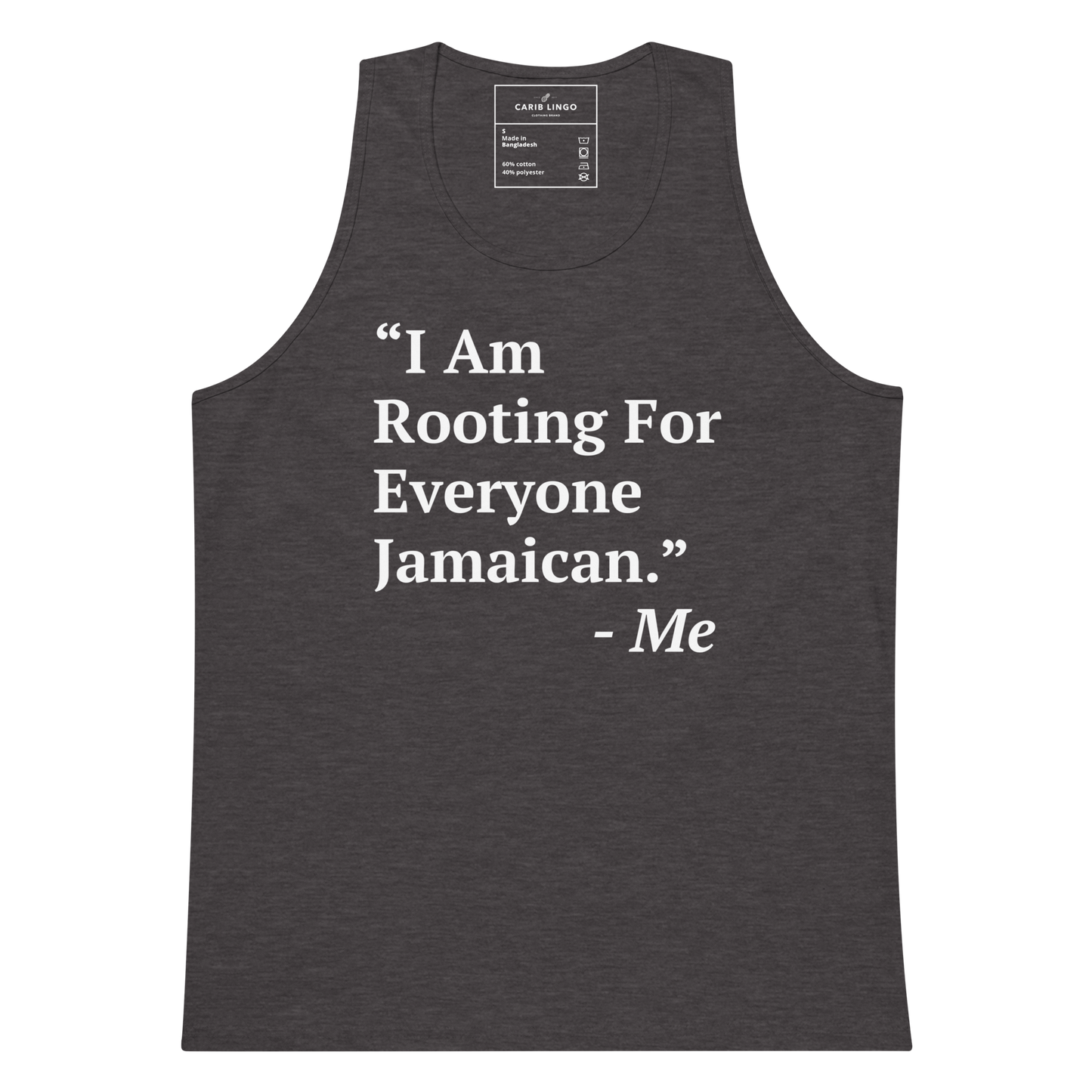 I Am Rooting: Jamaica Men’s premium tank top