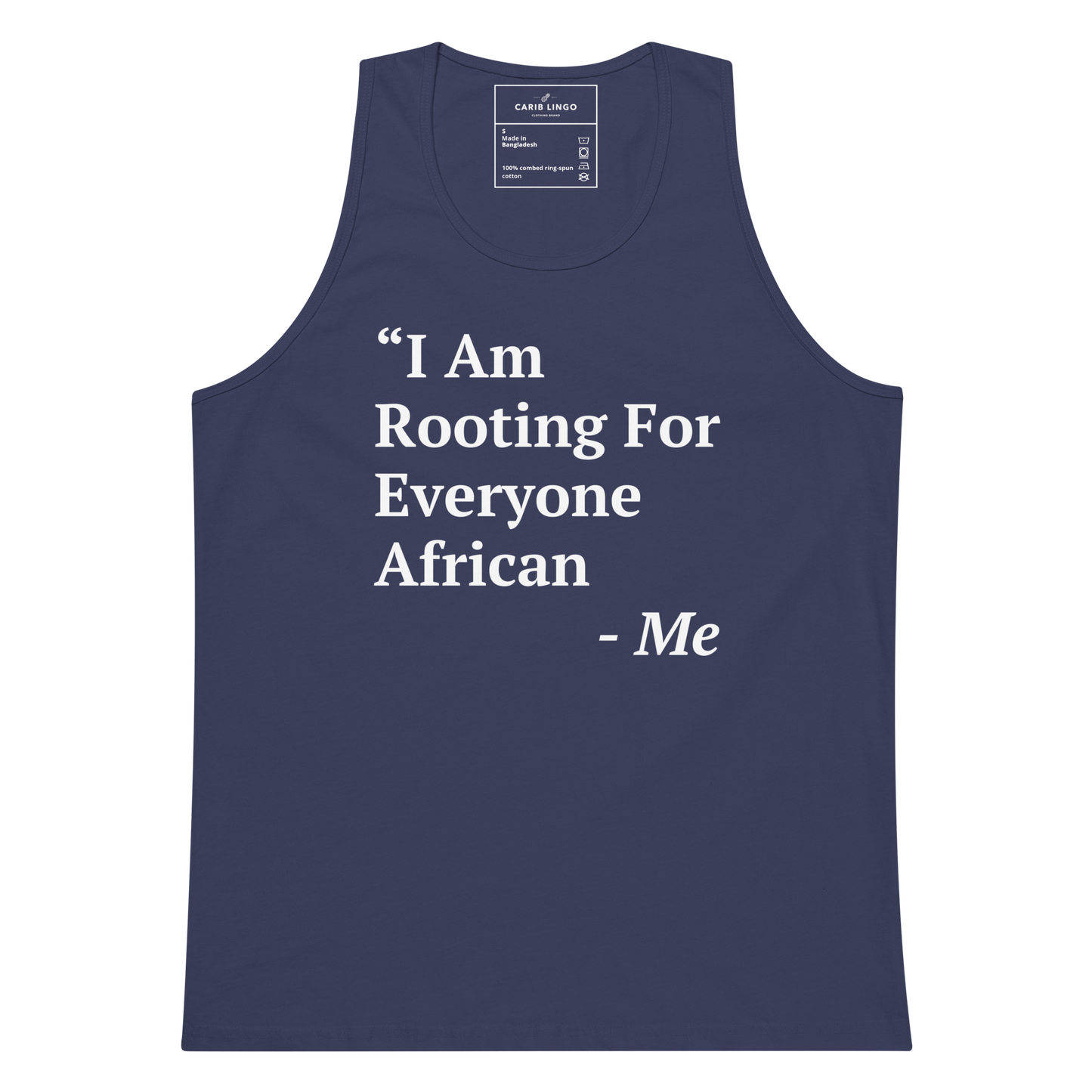 I Am Rooting: African Men’s tank top