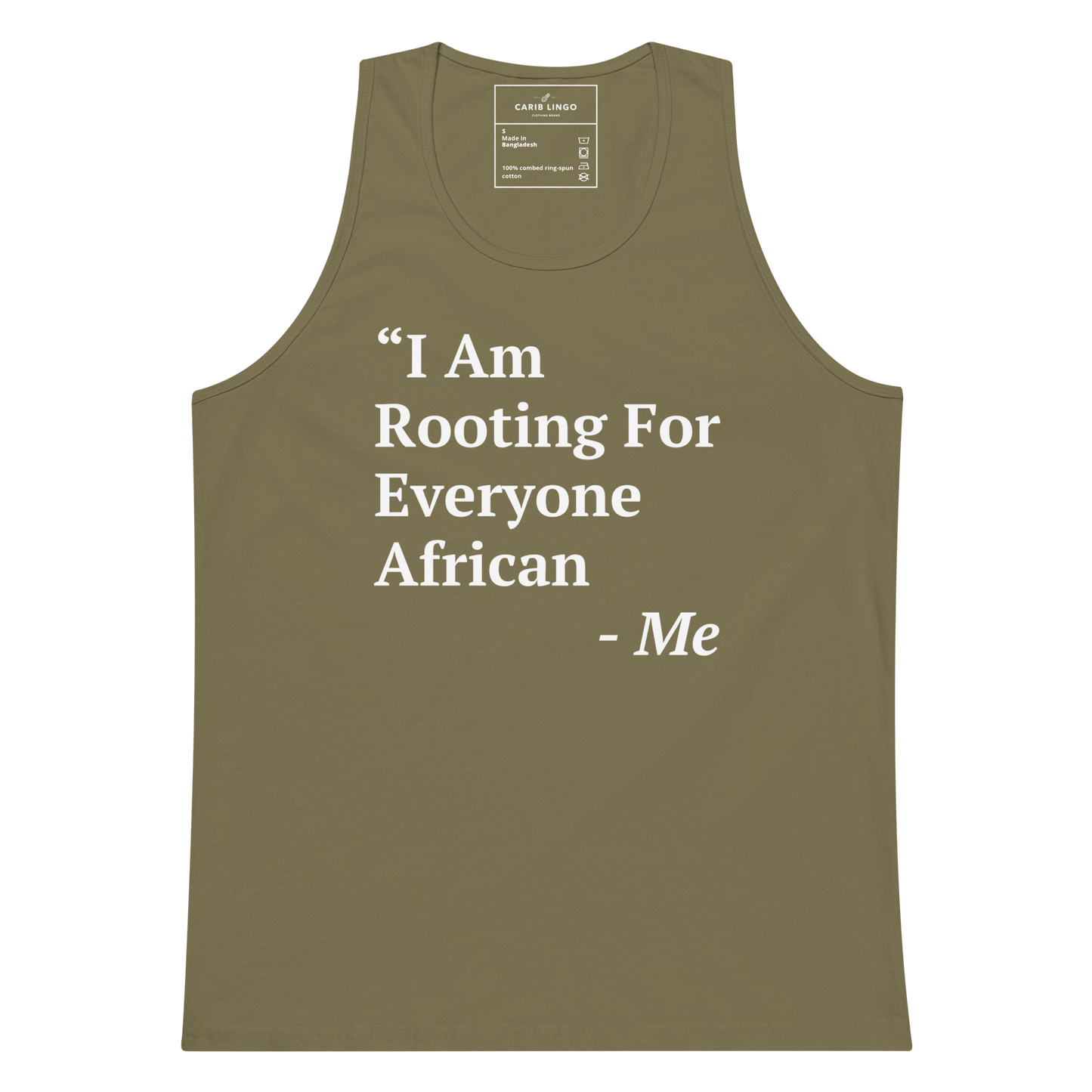 I Am Rooting: African Men’s tank top