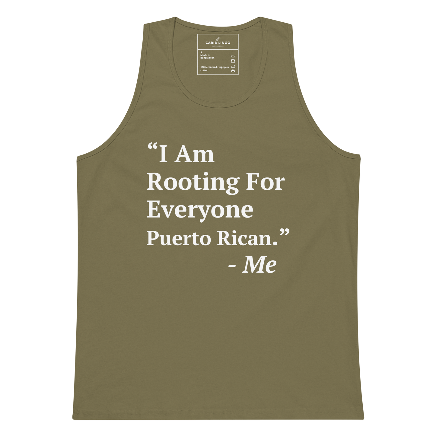 I Am Rooting: Puerto Rico Unisex tank top