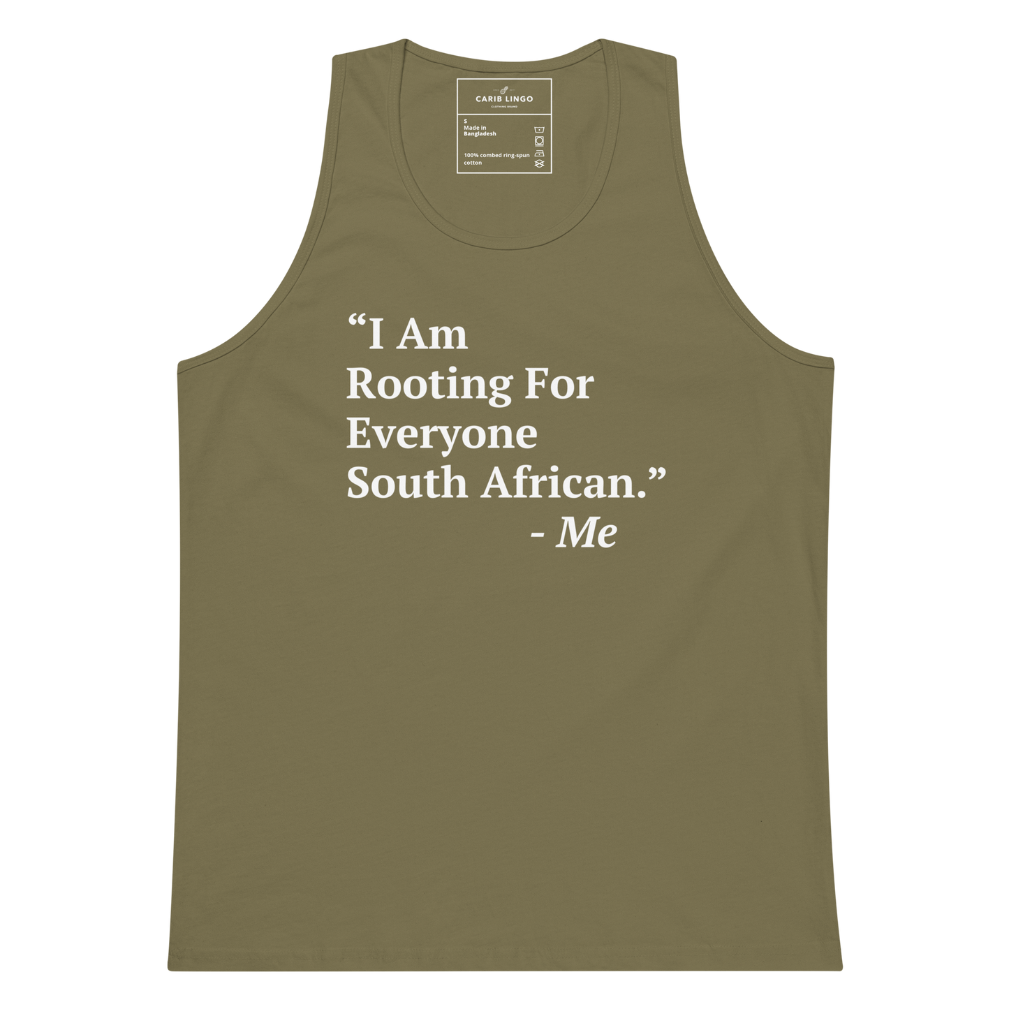 I Am Rooting: South Africa Men’s tank top