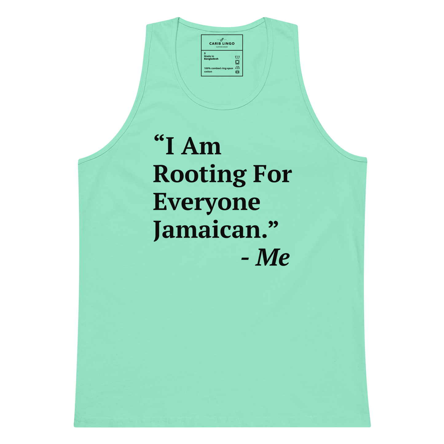 I Am Rooting: Jamaica Men’s premium tank top