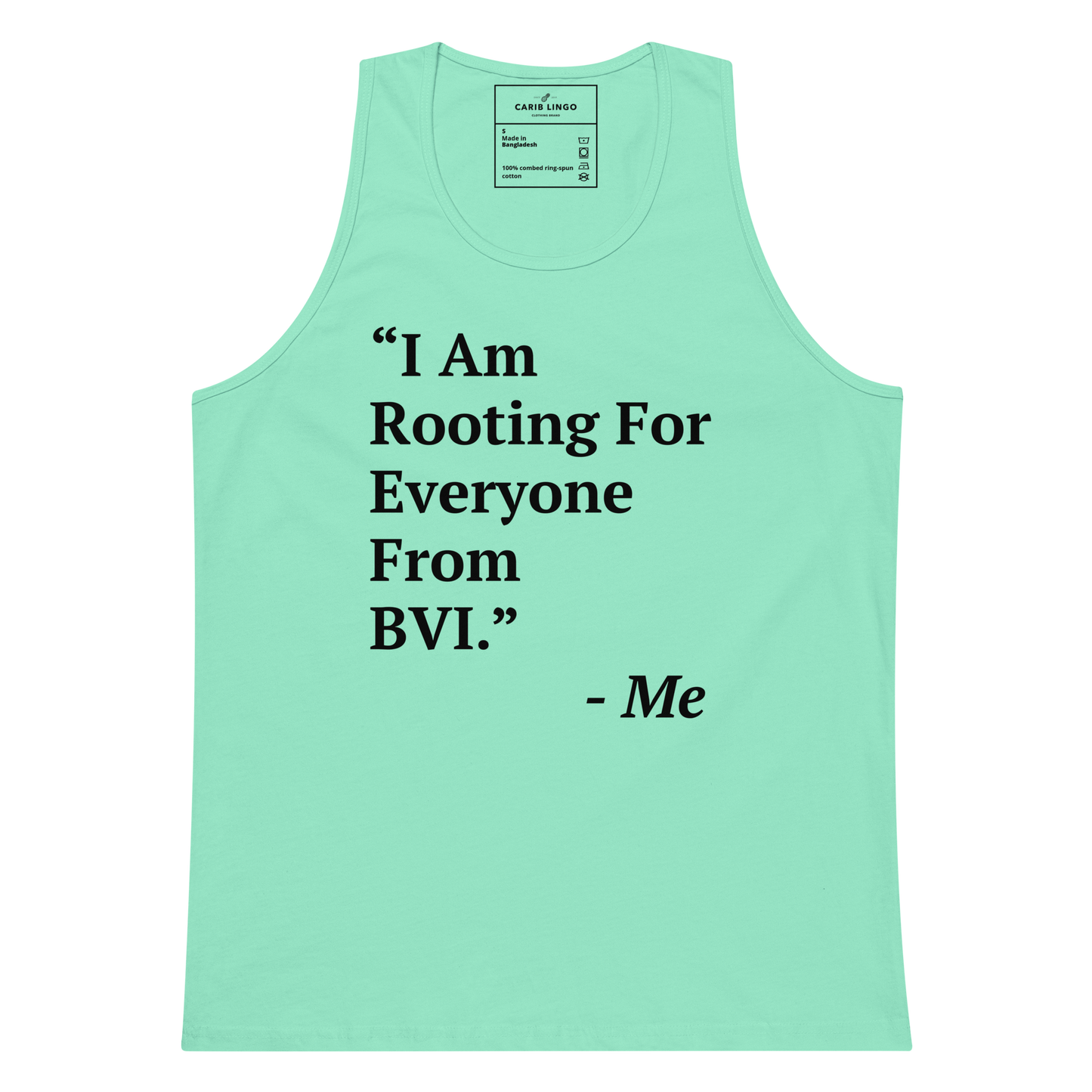 I Am Rooting: BVI Men’s premium tank top
