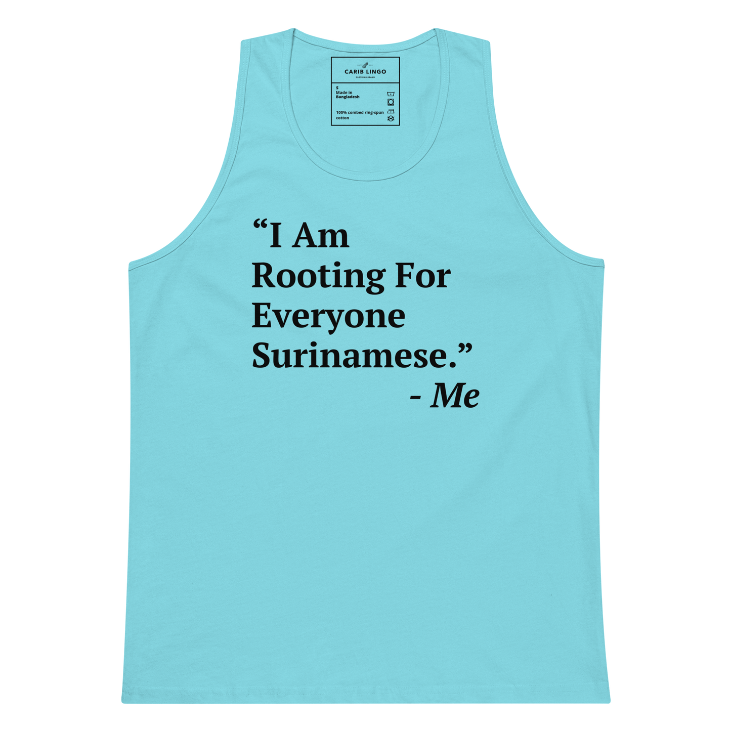 I Am Rooting: Suriname Men’s premium tank top