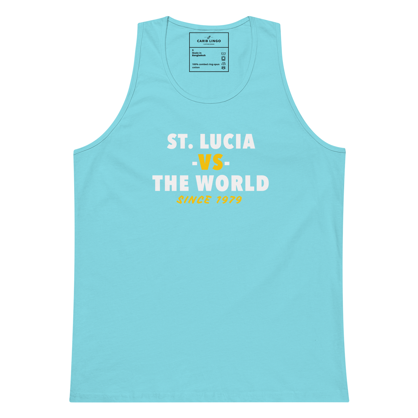 St. Lucia -vs- The World Men’s premium tank top