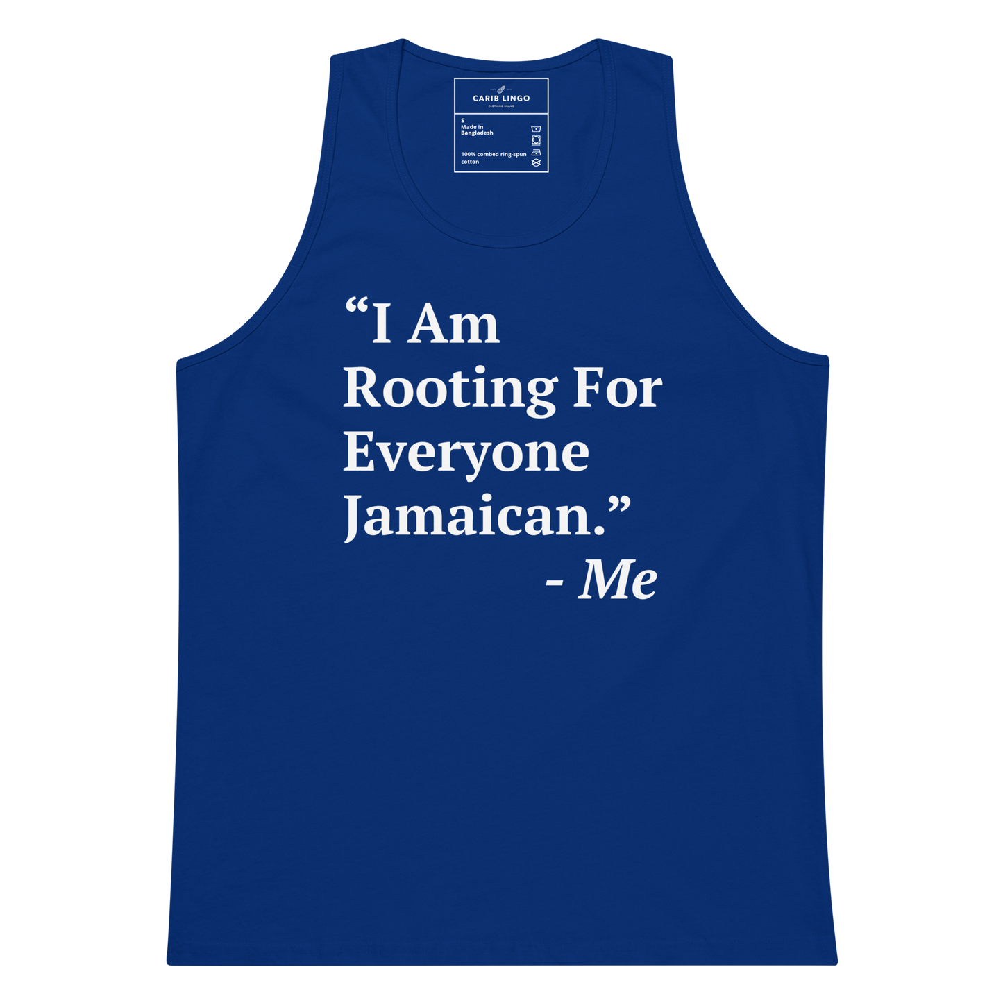 I Am Rooting: Jamaica Men’s premium tank top