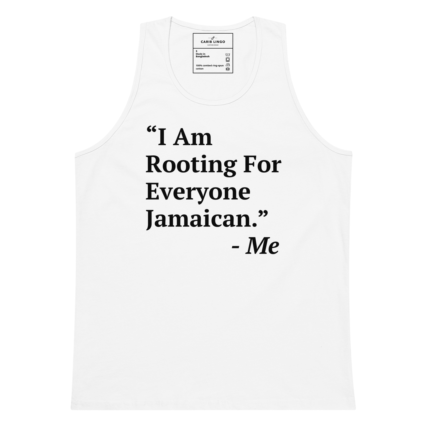 I Am Rooting: Jamaica Men’s premium tank top