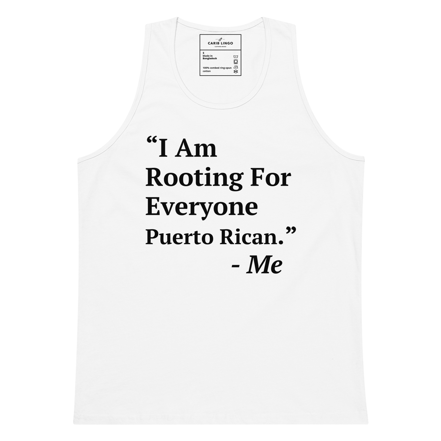 I Am Rooting: Puerto Rico Unisex tank top