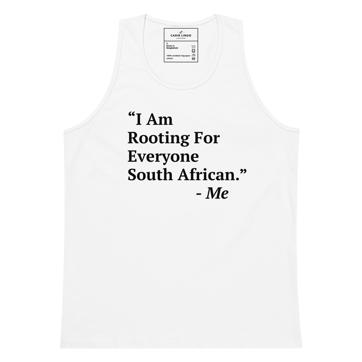 I Am Rooting: South Africa Men’s tank top