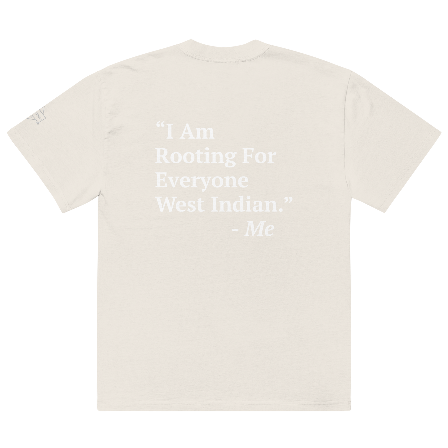 I Am Rooting: West Indian Oversized faded t-shirt
