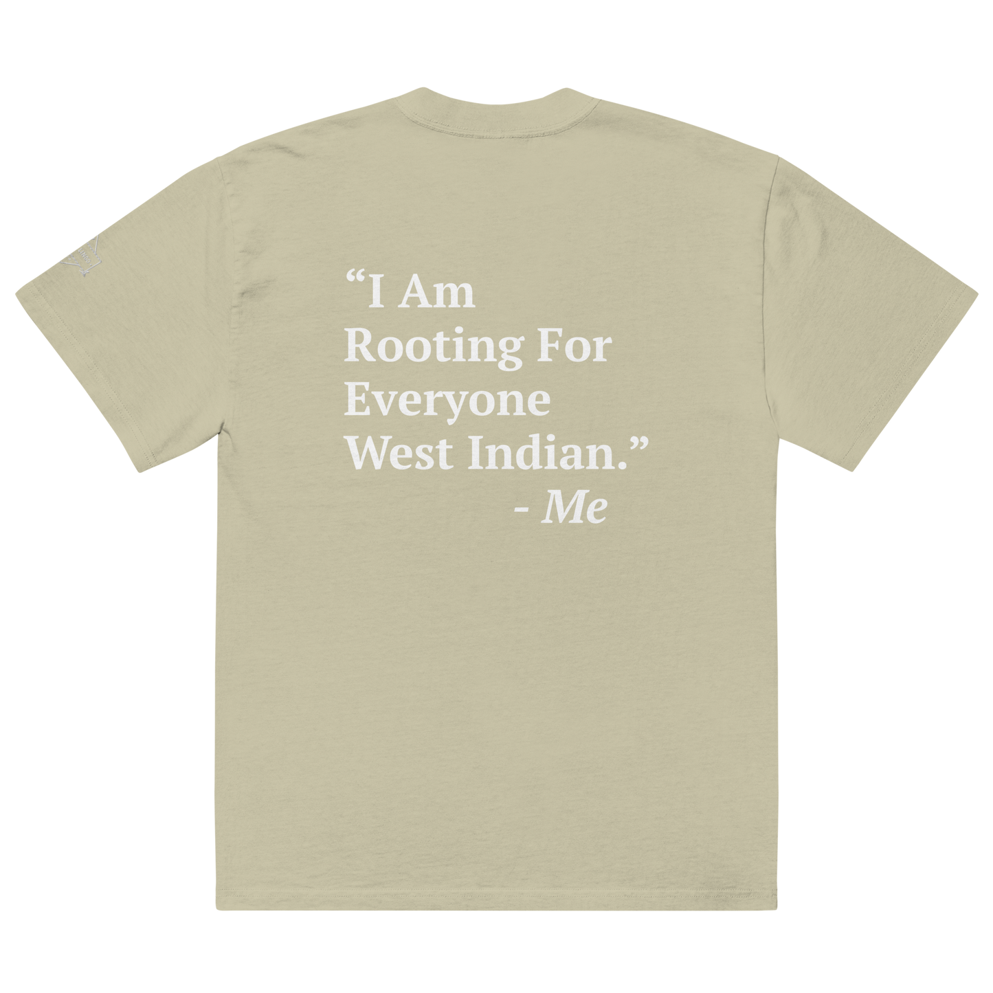 I Am Rooting: West Indian Oversized faded t-shirt