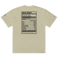 Soca Music Nutrition Facts Oversized faded t-shirt