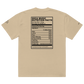 Soca Music Nutrition Facts Oversized faded t-shirt