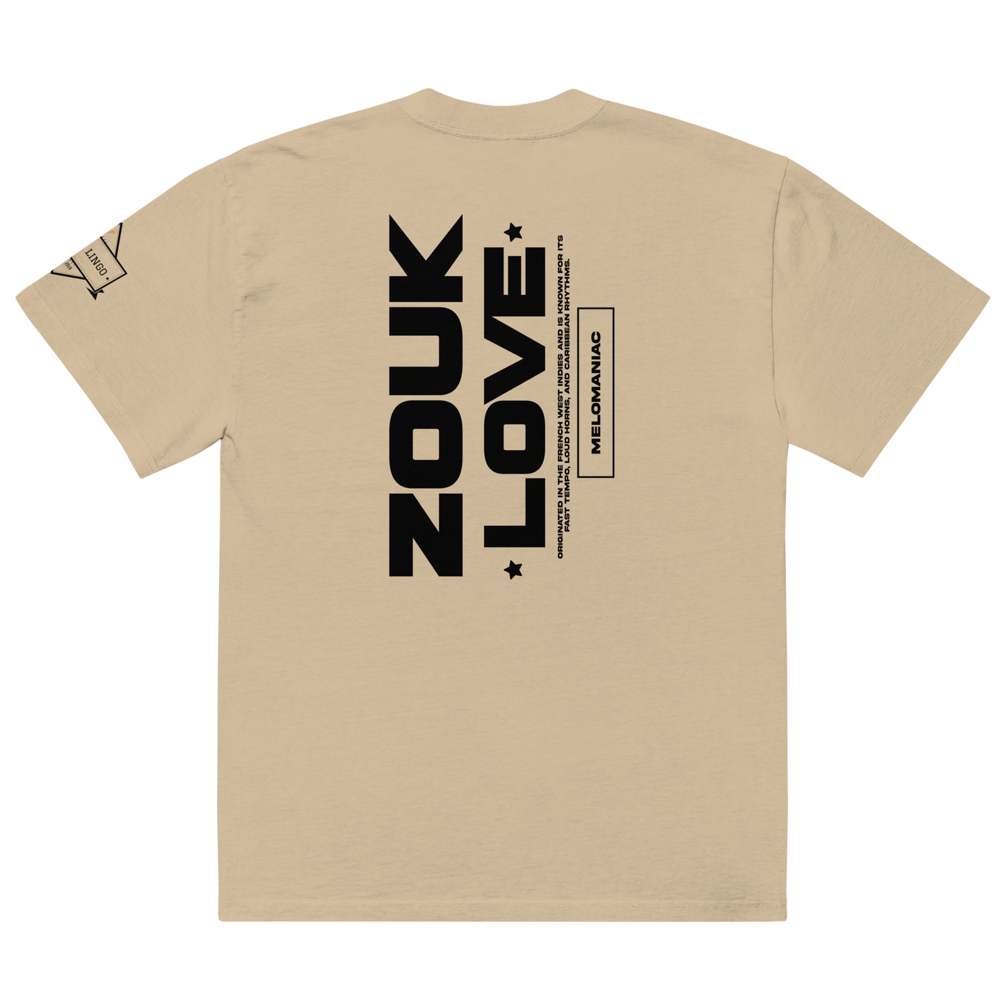 Zouk Love Oversized faded t-shirt