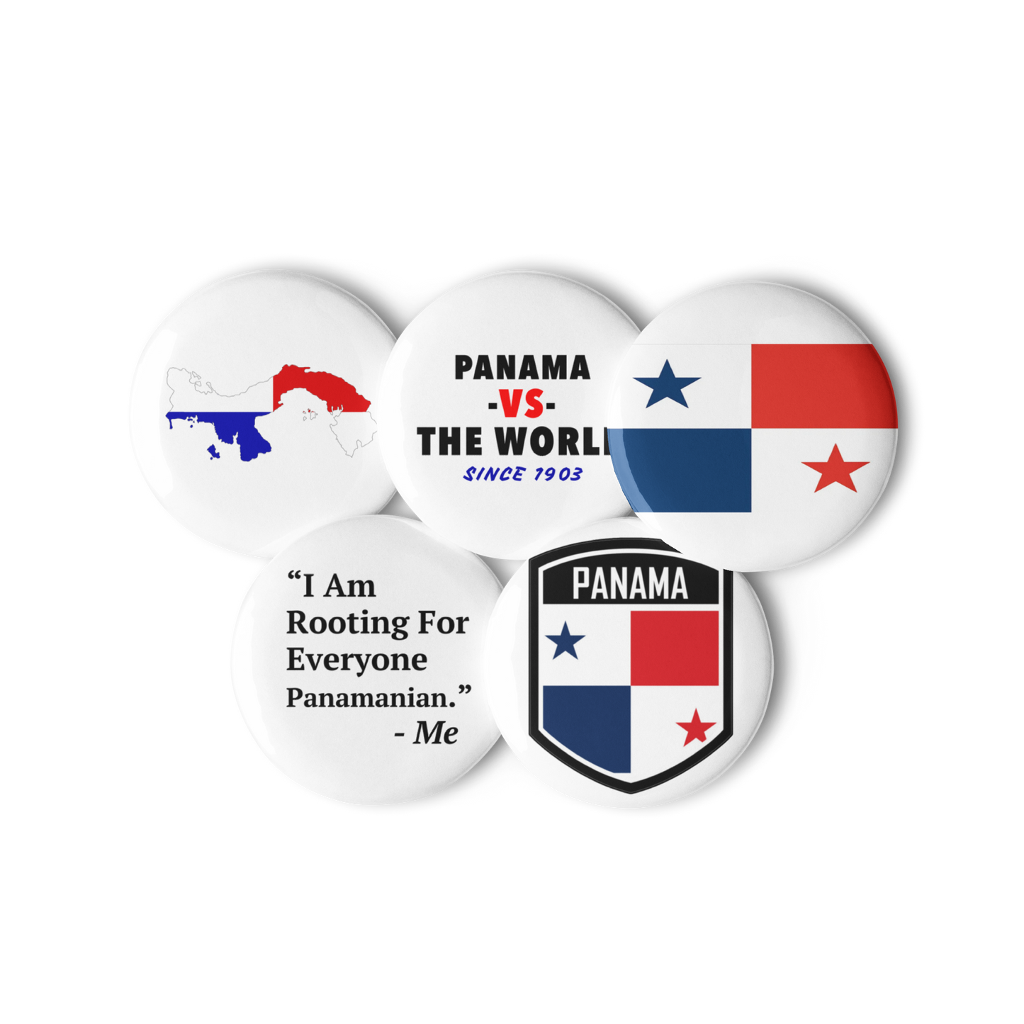 Panama Set of pin buttons