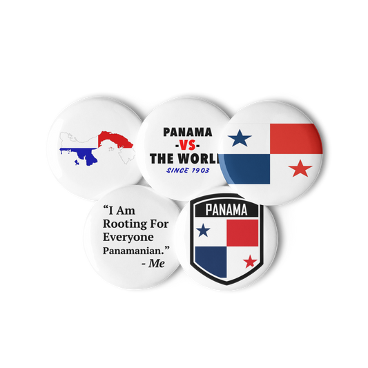 Panama Set of pin buttons