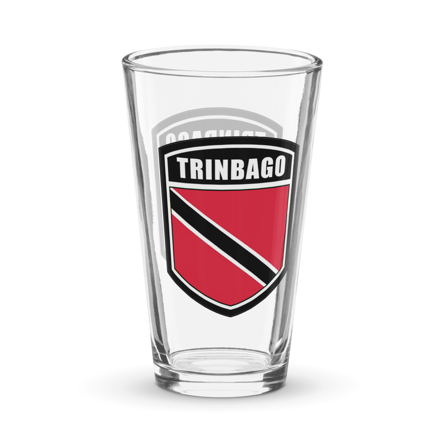 Trinbago Shaker pint glass