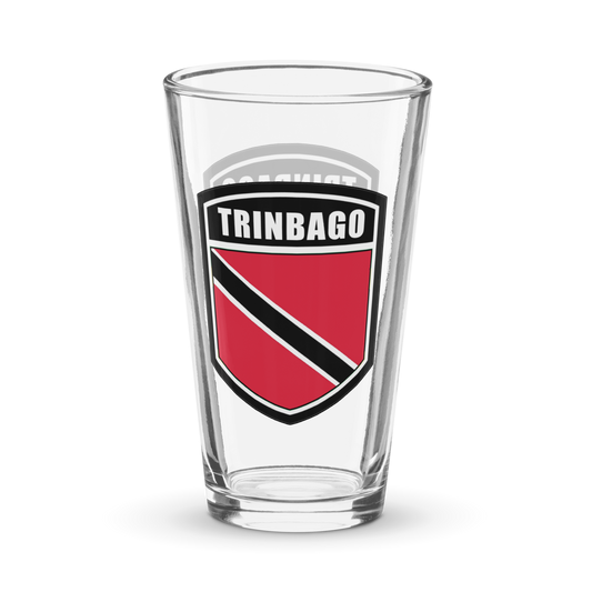 Trinbago Shaker pint glass