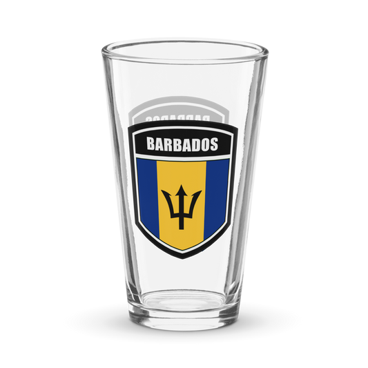 Barbados Shaker pint glass