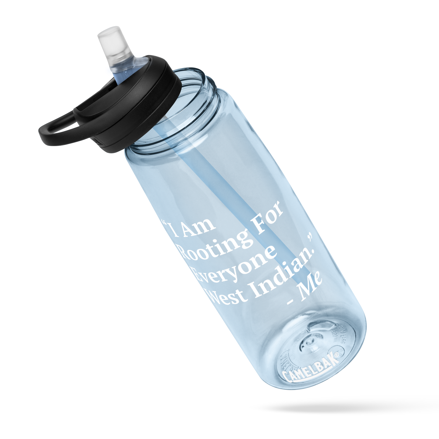 I Am Rooting: West Indian Sports water bottle