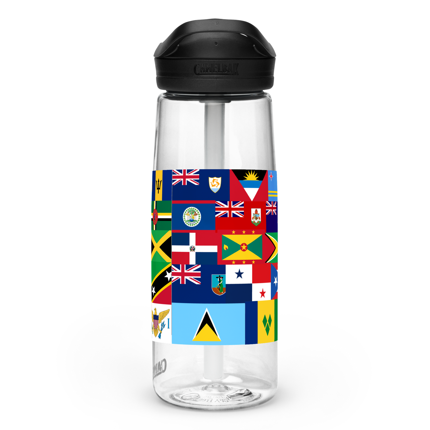 West Indian Flags Sports water bottle