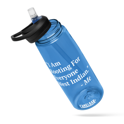 I Am Rooting: West Indian Sports water bottle