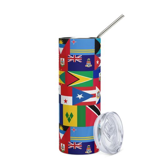 West Indian Flags Stainless steel tumbler
