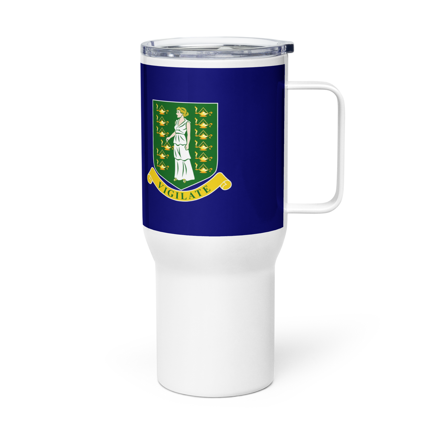 BVI Travel mug with a handle