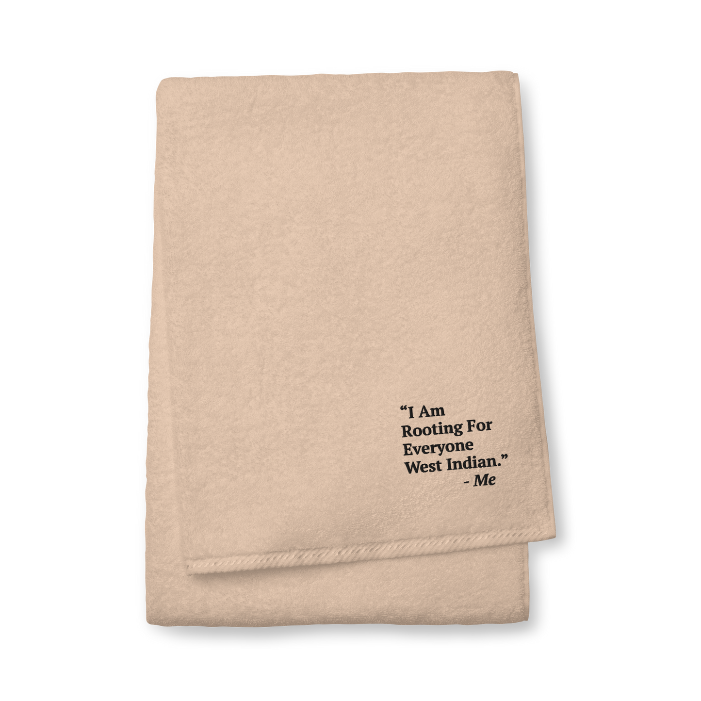 I Am Rooting: West Indian Turkish cotton towel