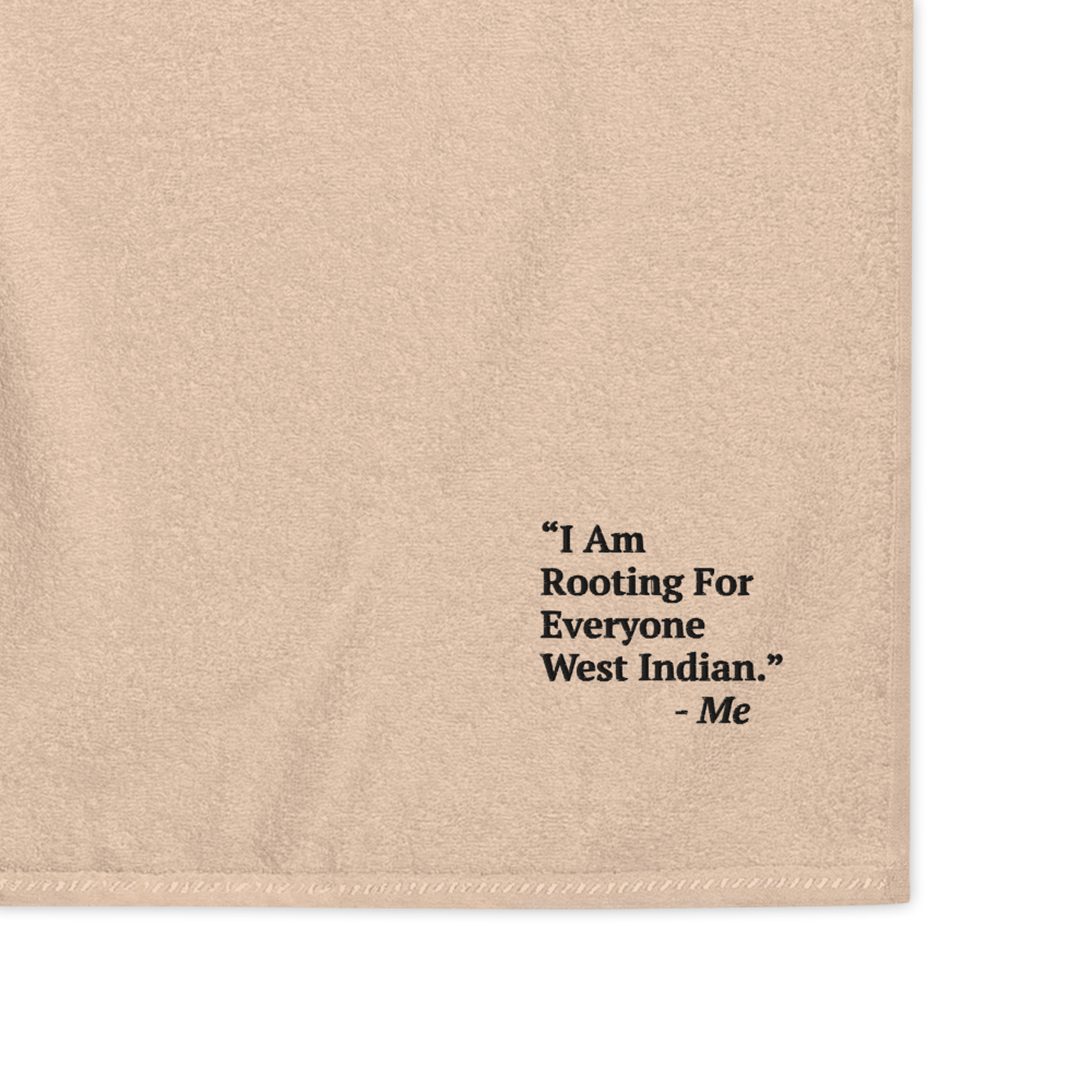 I Am Rooting: West Indian Turkish cotton towel