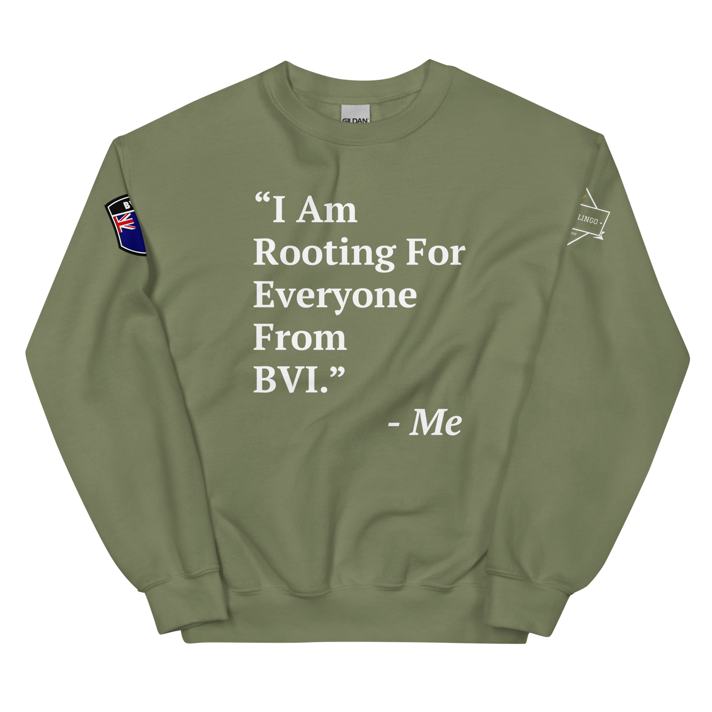 I Am Rooting: BVI Unisex Sweatshirt