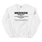 Mehson Unisex Sweatshirt