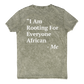 I Am Rooting: African Denim T-Shirt (Back)